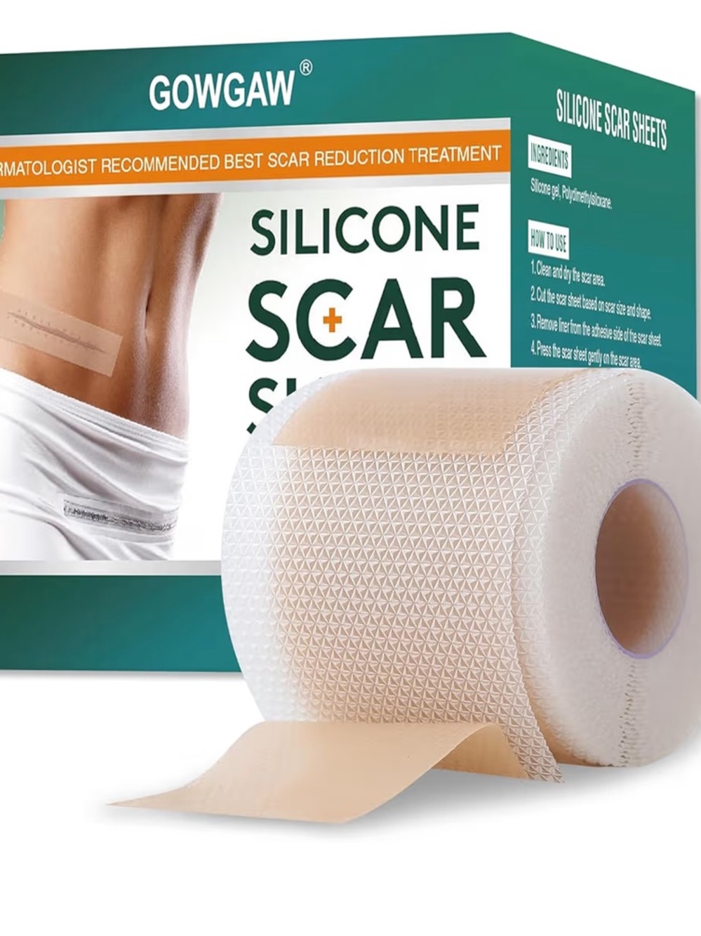 Silicone scar sheets